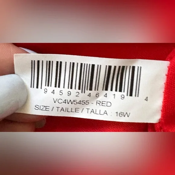 Vince Camuto Plus Printed High-Neck Fit & Flare Dress Women’s size 16W - Picture 5 of 6